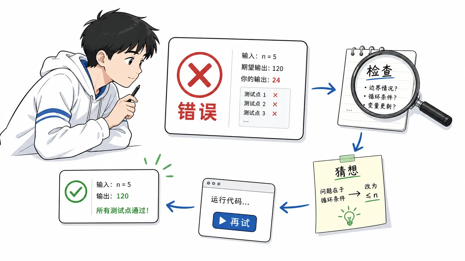 兴趣常从一个不服气的错误开始：为什么我错了？